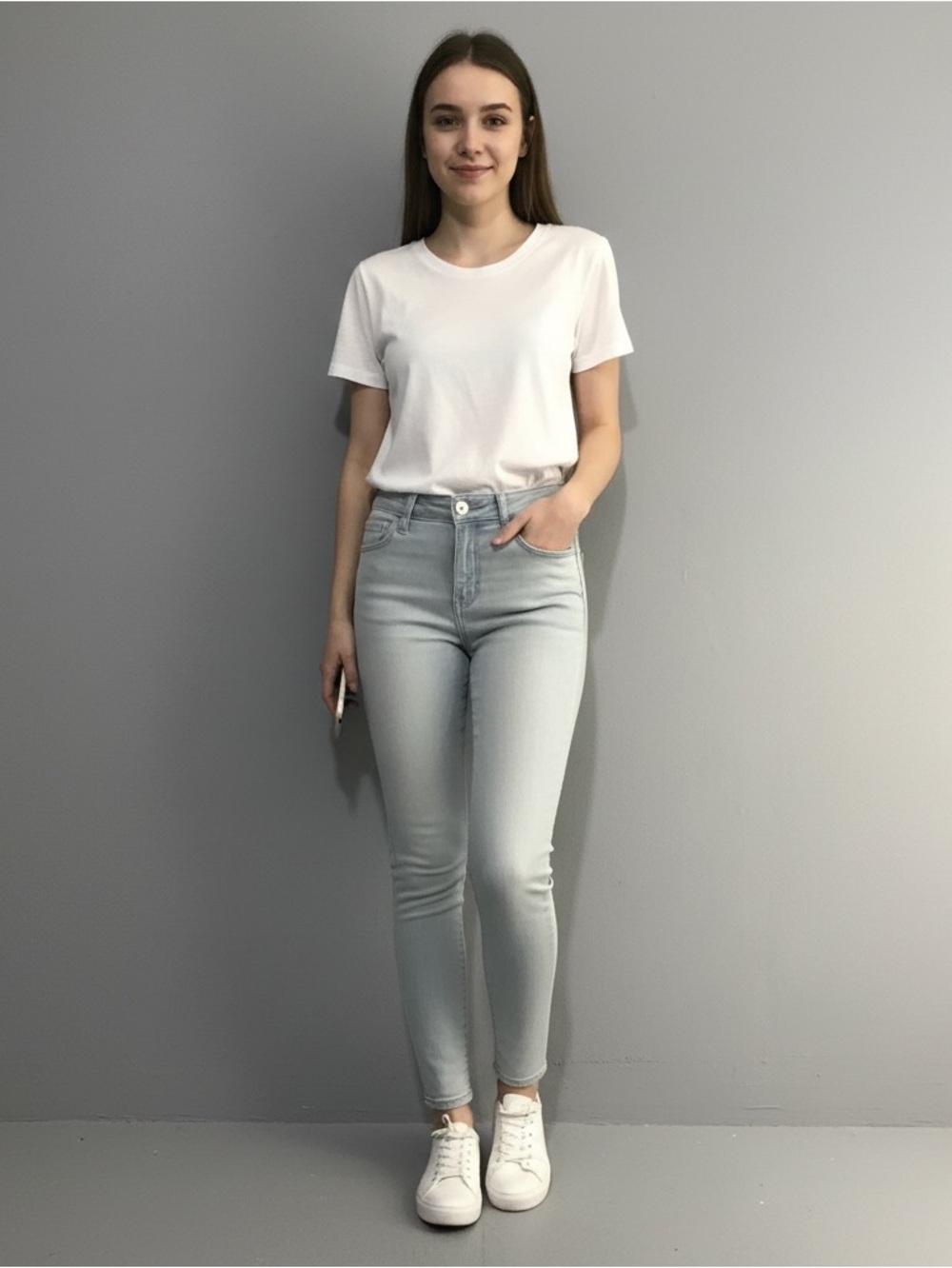 American Eagle Outfitters Light Wash High-Rise Skinny Jeans